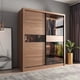 thumbnail image 2 of Modern Simple Wardrobe Glass Sliding Door Divider Women Storage Organizer Closet Bedroom Unique Quarda Roupra Household Items My Lux Decor Round, 2 of 8