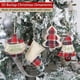 thumbnail image 3 of 8 piezas de adornos navideños de arpillera 2020, divertidos y únicos adornos de árbol de Navidad a granel, decoración de limpieza de decoraciones de Navidad rústicas, pequeño rojo Pl Feliz Sencillez, 3 of 5
