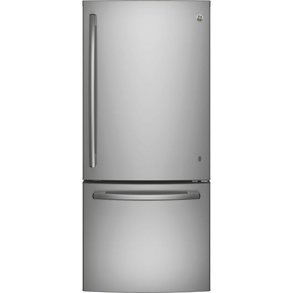 GE 20.9 Cu. Ft. Bottom Mount Refrigerator Fingerprint Resistant Stainless Steel - GBE21AYRKFS