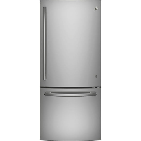 GE 20.9 Cu. Ft. Bottom Mount Refrigerator Fingerprint Resistant Stainless Steel - GBE21AYRKFS