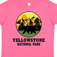 thumbnail image 4 of Inktastic Yellowstone National Park with Bear Mountains and Trees Cricle Boys or Girls Toddler T-Shirt, 4 of 5