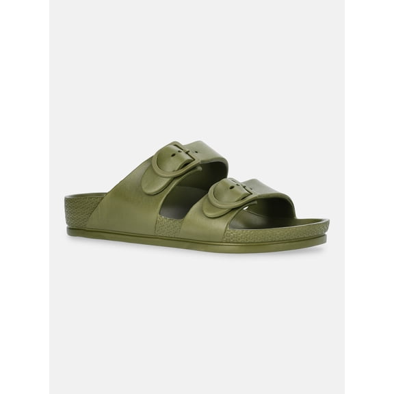 George Men's Two Buckle Slide Sandals