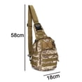 thumbnail image 2 of Hukapapa Bolso bandolera ajustable para exteriores, para hombres y mujeres, con bolsillos con cremallera, para senderismo, viajes, correr, ciclismo, camuflaje, 2 of 5
