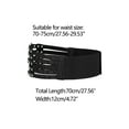 thumbnail image 4 of INSPIRE CHIC Women's Elastic Wide Waist Belt Vintage Stretchy Belts for Dresses Silver Bead Black 70-75cm/27.56-29.53", 4 of 5