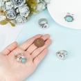 thumbnail image 4 of 4pcs 18mm Snap Buttons Rings Jewelry Adjustable Snap Ring Charms Metal Ring Accessory Snap Interchangeable Alloy Snaps DIY Rings for Women Finger Ring Jewelry Making Supplies, 4 of 7