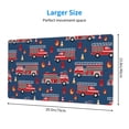 thumbnail image 3 of Bingfone Fire Truck 1 Large Gaming Mouse Pad,Extended Desk Mousepad With Stitched Edges,Non-Slip Base,Water Resist Keyboard Pad For Gamer, Office & Home, 29.5 X 16 In, 3 of 9