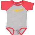 thumbnail image 3 of Inktastic Trumpet Gold Brass Music Instrument Boys or Girls Baby Bodysuit, 3 of 5