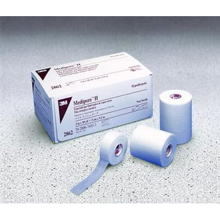 Soft Cloth Medical Tape - 3M Medipore H Soft Cloth Medical Tapes - 4in x 10 yds - 12 Each / Case