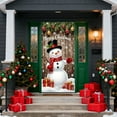 thumbnail image 5 of Hometravel Christmas Door Cover Decor, Large Seasonal Entryway Display, Festive Wall Hanging for Holiday Party Atmosphere, 5 of 6