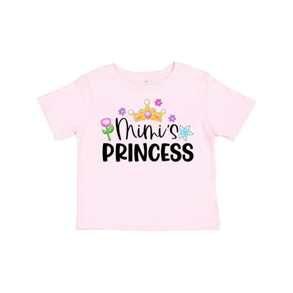 Inktastic Mimi's Princess Crown and Flowers Girls Toddler T-Shirt