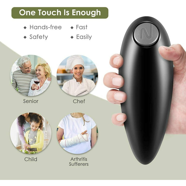 ZapMaster Electric Can Opener: One-Touch Operation, Smooth Edge,  Battery-Powered, Ideal for Seniors and Busy Cooks - Vysta Home