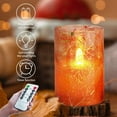 Meltone Flickering Flameless Candles, Battery Operated Led Candles with Remote Timer, Maple