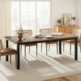 thumbnail image 7 of M optimized Industrial Dining Table for 6~8 People, 78.7"L Kitchen Table, Wood Dining Table, Kitchen & Dining Room Table, Rectangle Dining Room Table for Dinner & Meeting, 7 of 7