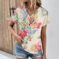 thumbnail image 1 of Kayannuo Hauts pour Femmes Liquidation Chemises pour Femmes Saint-Valentin Mode Décontractée Manches Courtes Printemps et Été, 1 of 5