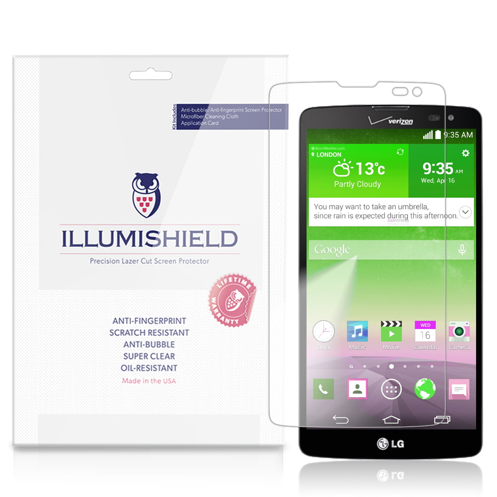 iLLumiShield Screen Protector w Anti-Bubble/Print 3x for LG G Pad F 7.0 