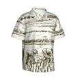 thumbnail image 2 of Daiia Rice Harvest Hawaiian Shirt for Men Gentle Cotton Regular Short Sleeve Casual-X-Large, 2 of 9