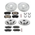 thumbnail image 3 of PowerStop Front and Rear Z23 Evolution Sport Carbon-Fiber Ceramic Brake Pad and Drilled & Slotted Rotor Kit Fits: CHEVROLET Select Models K5949, 3 of 10