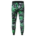 thumbnail image 5 of Glisme Men Pants Straight Leg Elastic Waist Relax Fit Jogger Trousers Classic Daily Wear M Green, 5 of 6