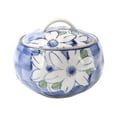 thumbnail image 1 of Qeeadeea Ceramic Sugar Pot With Lid, Solid Print Pattern Sugar Bowl With Spoon, Porcelain Spice Jar, Kitchen Decoration Storage-C-14oz, 1 of 6