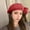 Wine, variant on Red Berets for Women Men Beret Hat Leather Beret French Beret Artist Beret Cap