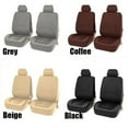 thumbnail image 4 of Graflsoa Universal PU Leather Car Seat Covers Set, 4-Piece Black Interior Protector & Decor, 4 of 7