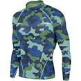 thumbnail image 2 of Men's Running Fitness Cooling Sportswear Camo Compression Short-Sleeved Shirt + Pants Sets, 2 of 6