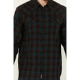 thumbnail image 3 of Moonshine Spirit Men's Vineyard Plaid Print Long Sleeve Snap Western Shirt Purple, 3 of 4