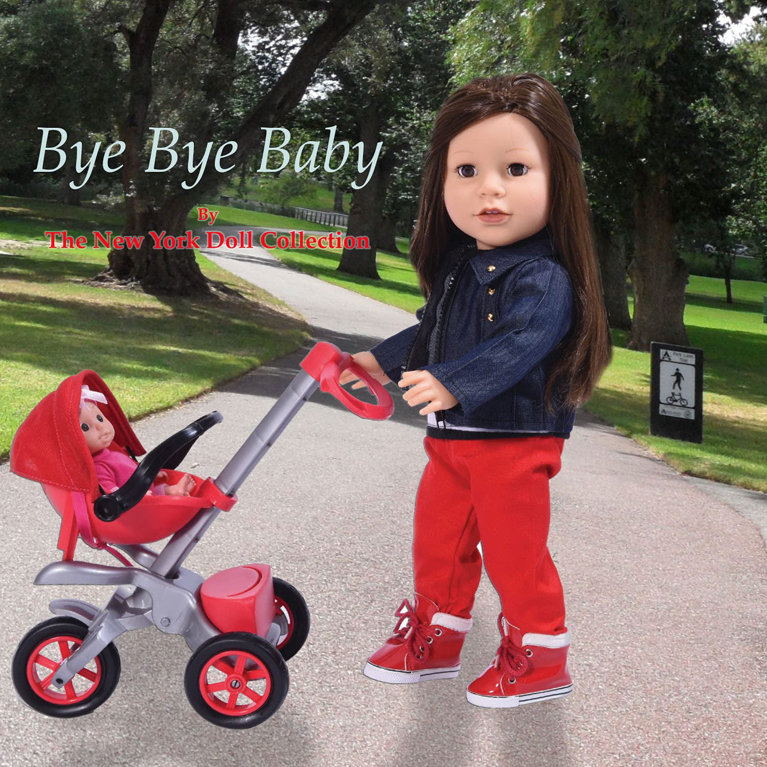Great for American Girl Bye Bye Baby Doll Stroller Play set for 18 inch Dolls 