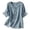 Blue Shirts, variant on CAIVO Women's Casual Thin Shirts Solid Color College Style Tops Summer Blouse Turndown Collar Tops Blouse Versatile Back To School Dailywear
