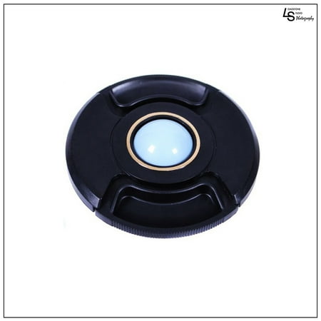 Custom Center Caps - 62mm Center Pinch White Balance Calibration Lens Cap Custom Filter Front Protection Cover for SLR DSLR Cameras by Loadstone Studio WMLS0559