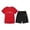 Red, variant on WELOIJEVBE Girls Summer Outfits Sets Casual Active Short Sleeve Performance Tops and Shorts for Teen Girl clothes for Girls 12-13 Years
