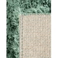 thumbnail image 7 of Unique Loom Infinity Shag Collection Area Rug - Jinko (8' Square Forest Green), 7 of 7