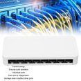 thumbnail image 4 of Conmutador Ethernet 8 Puertos Protección contra Rayos 4K Divisor LAN RJ45 100 Mbps 100-240 V Funcionamiento Silencioso Conmutador Ethernet RJ45 Tamaño Portátil ANGGREK Otros, 4 of 8