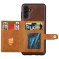 thumbnail image 2 of Funda de piel sintética y TPU con ranuras para tarjetas para Samsung Galaxy A35 5G, color verde, rojo y multicolor, 2 of 5