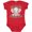 Red, variant on Inktastic My Uncle Loves Me Cute Elephant Boys or Girls Baby Bodysuit