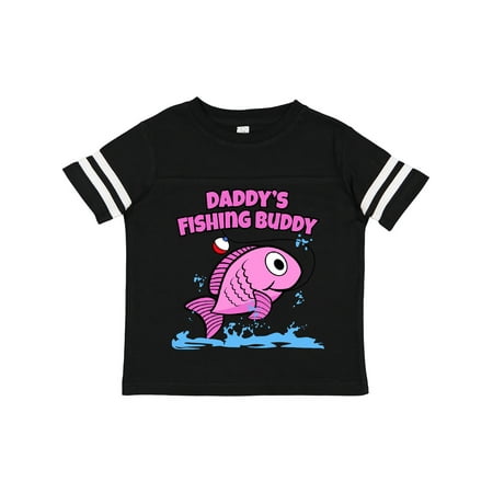 

Inktastic Daddy s Fishing Buddy (pink) Gift Toddler Boy or Toddler Girl T-Shirt