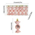 thumbnail image 3 of Plastic Flat Dappled Candy Hued Christmas Tree Pendant Understated Cute Lollipop Christmas Ball Christmas Decorations, 3 of 6