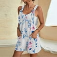 thumbnail image 2 of Drses Womens Summer Casual Loose Tank Romper Sleeveless Crewneck Jumpsuit Shorts Romper with Pockets, 2 of 6