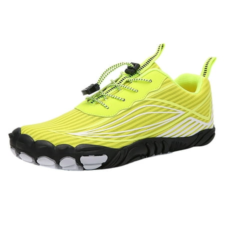 

XIAQUJ New Large Size Non Slip Wading Shoes Outdoor Five Toe Hiking and Mountaineering Shoes Couples Fitness and Sports Creek Tracing Shoes Sneakers for Women Yellow 7(38)