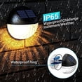 thumbnail image 4 of Lámpara de pared solar LED para exteriores, impermeable, IP65, luz blanca cálida, luz decorativa para jardín, aplique de pared para jardín., 4 of 5
