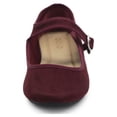 thumbnail image 3 of Ollio Women's Shoes Faux Suede Casual Mary Jane Light Ballet Flats F56SU, 3 of 6