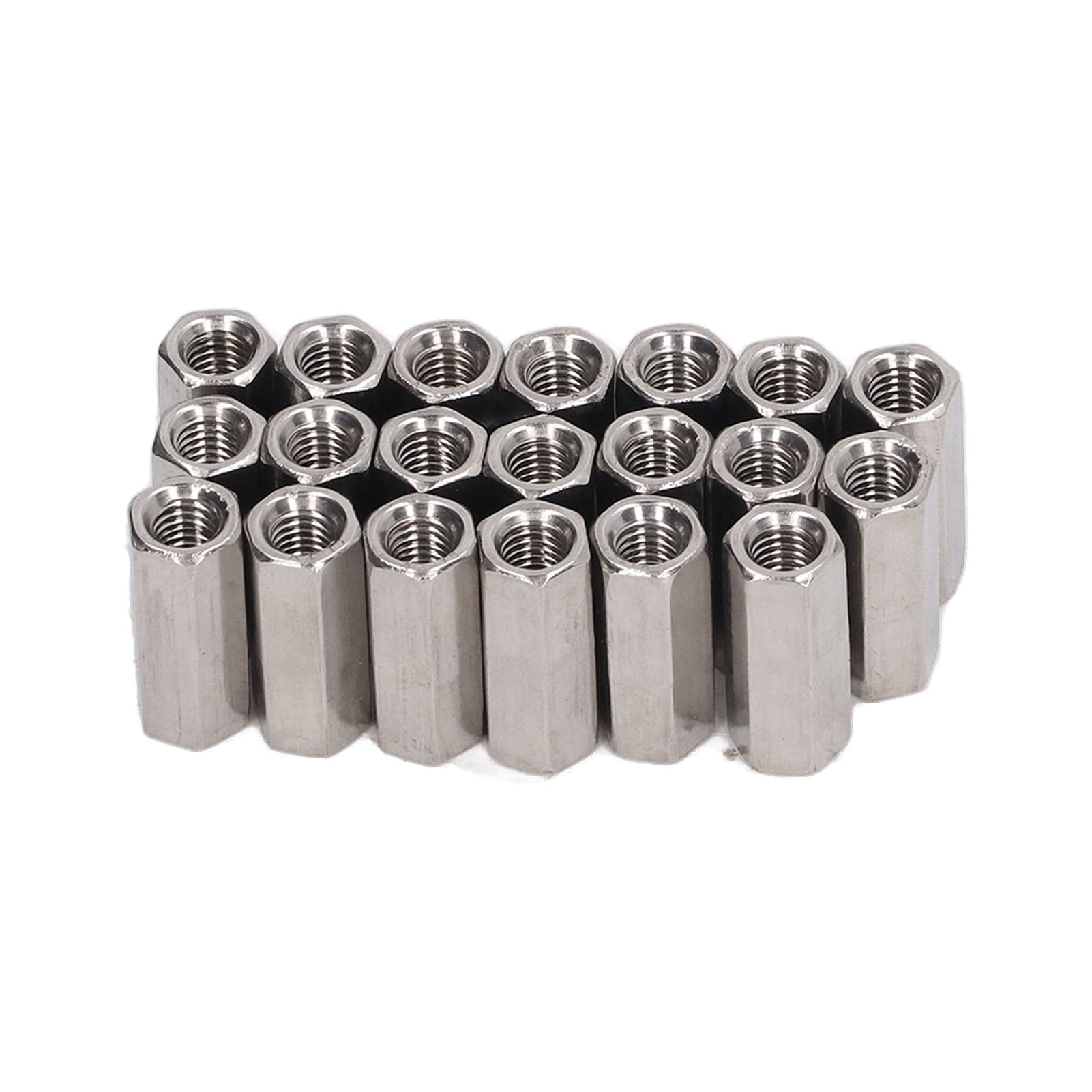 Coupling Nut Hex Connector Nut Coupling Nut Kit 20Pcs Hex Coupling Nut