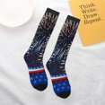 thumbnail image 6 of Bingfone Compression Socks for Women and Men Long Socks for Running Athletic Cycling Nurse-Fireworks, 6 of 8