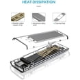 thumbnail image 3 of ORICO NVME M.2 to Type-C USB3.1 Gen2 10Gbps Transparent External Hard Drive Adapter Enclosure for 2280 PCI-E Hard Drive, 3 of 4