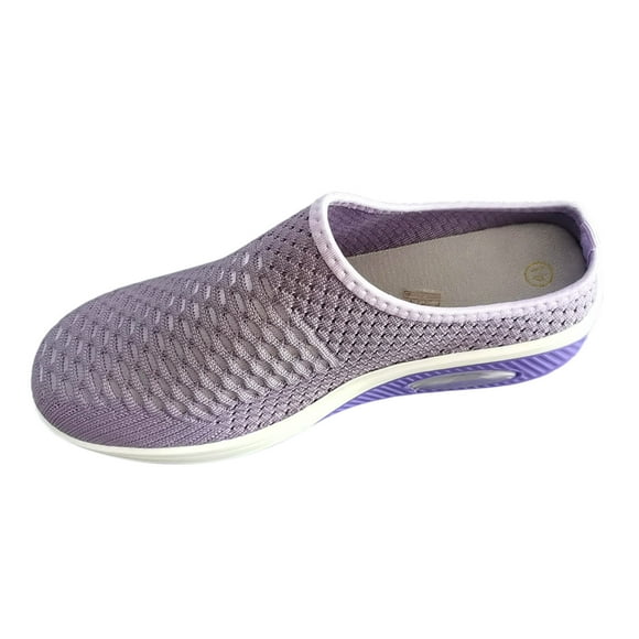 TOWED22 Women Comfort Square Toe Ballets Flats, Slip On Classical Walking Shoes for Wedding/Driving/Dating(Purple,8.5)