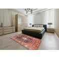 thumbnail image 4 of Ahgly Company Indoor Square Traditional Brown Red Animal Area Rugs, 4' Square, 4 of 6