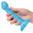thumbnail image 5 of CalExotics Twisted Love Bulb Tip Silicone Anal Probe, Blue, 5 of 8
