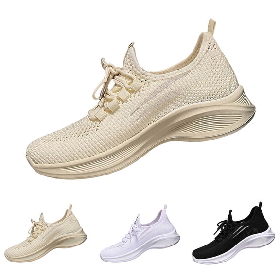 AUDeals Women's Wide Width Walking Shoes, Air Cushion Running Sneakers with Lightweight Comfort for Gym and Training