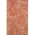 thumbnail image 1 of Unique Loom Botanical Collection Abstract Pictorial Transitional Indoor and Outdoor Flatweave Area Rug, 5 x 8 Feet, Terracotta/Beige, 1 of 2