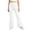 BWX49-White, variant on VV AVEORS Girls Flare Leggings Mid Waisted Bell Bottom Yoga Pants Fleece Ruffle Trim Bootcut Pant White 150